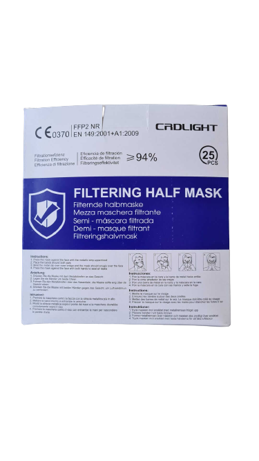 CRDLIGHT FFP2 MASKE  25Stk.Karton CE0307