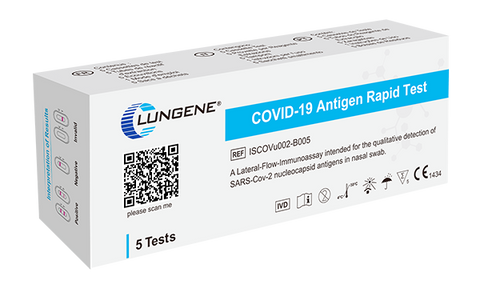 Clungene Covid-19 Laientest 5er Packung MHD 09/26