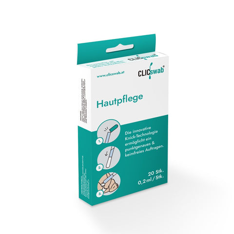 CLICswab Hautpflege 20 gefüllte Swabs