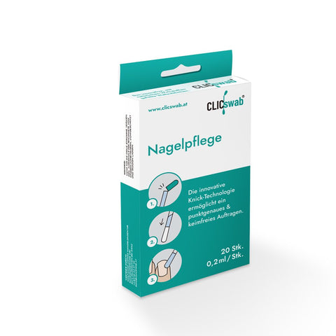 CLICswab Nagelpflege 20Stk. gefüllte Swabs