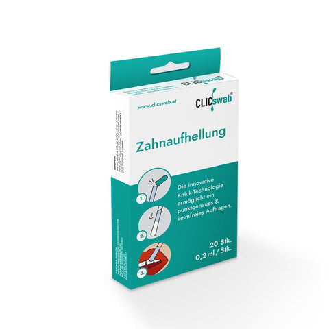CLICswab Zahnaufhellung 20Stk. Swabs