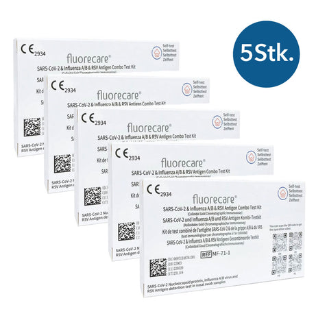 Kombi-Test zum Erkennen von SARS-CoV-2 | Influenza A/B & RSV Viren