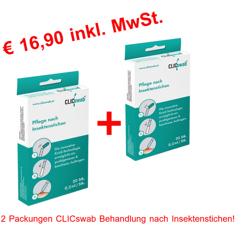 CLICswab Insektenstiche 20 gefüllte Swabs