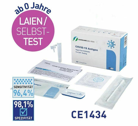 Safecare Laientest 5er COVID-19 Antigen Selbsttest 5er-Pack