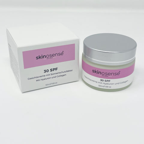 Skinosense Tagescreme mit Lichtschutzfaktor, Hyaluron, Collagen 50ml