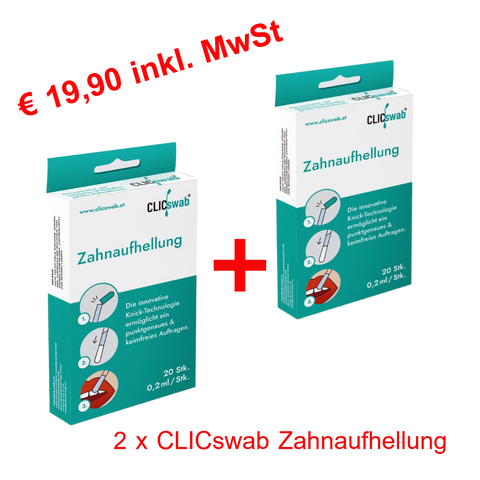CLICswab Zahnaufhellung 20Stk. Swabs