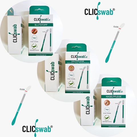 CLICswab Kosmetik-Pflege-Set